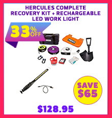 Hercules Complete Recovery Kit + Rechargeable LED Work Light