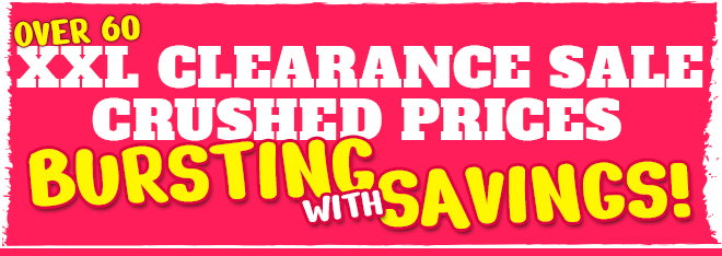 Over 60 XXL Clearance Sale Crushed Prices Bursting With Savings