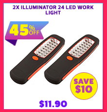 2x Illuminator 24 LED Work Light