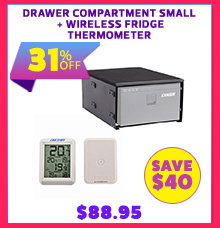 Drawer Compartment Small + Wireless Fridge Thermometer