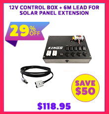12V Control Box + 6m Lead For Solar Panel Extension