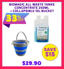 BioMagic All Waste Tanks Concentrate 250ml + Collapsible 10L Bucket