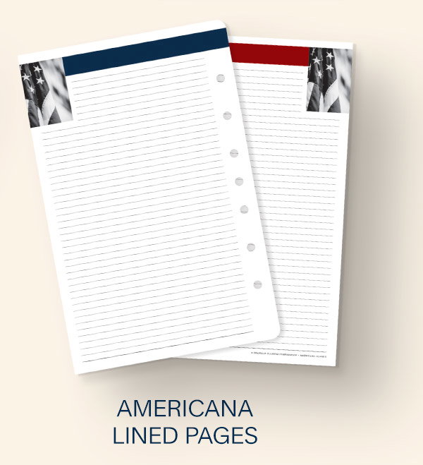 Americana Lined pages.