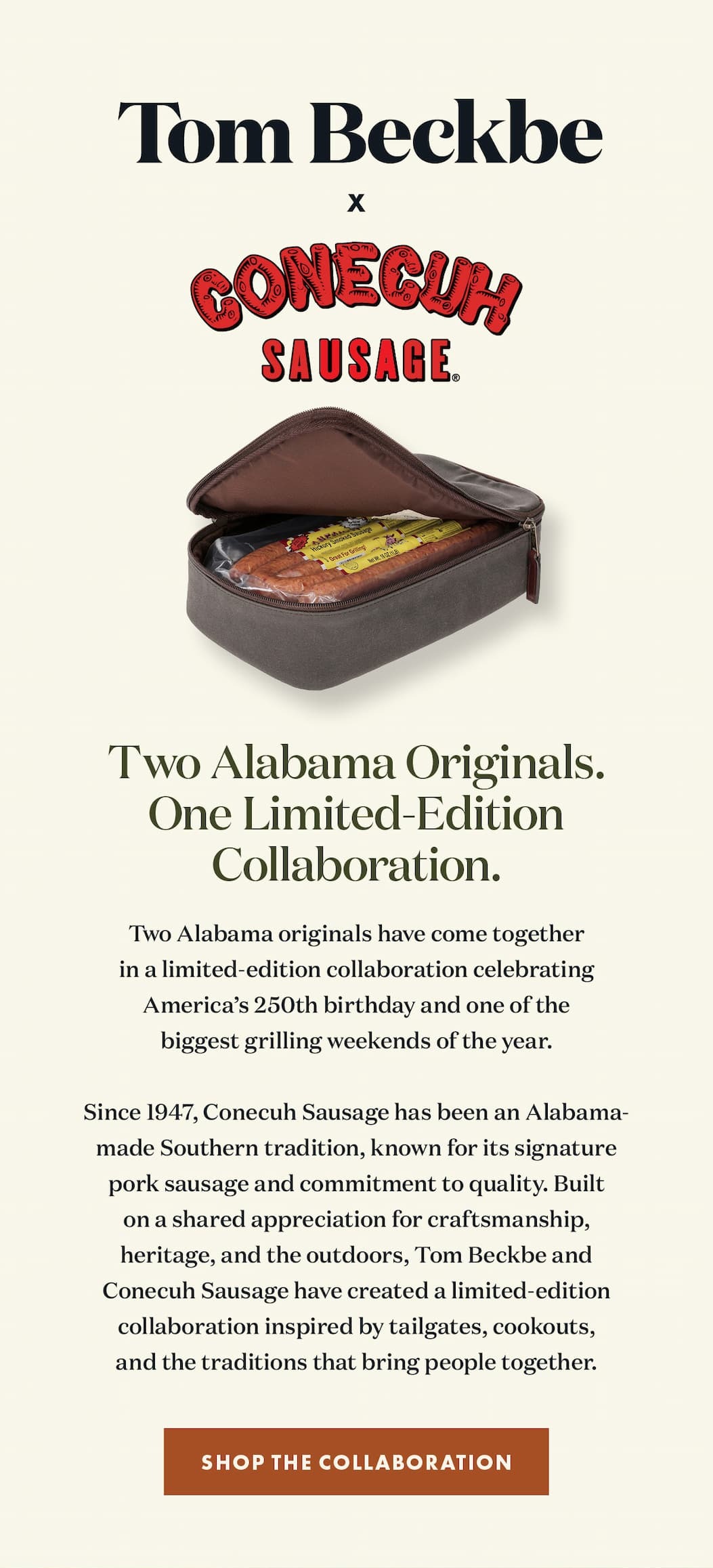 Tom Beckbe x Conecuh Sausage - Shop the Collaboration