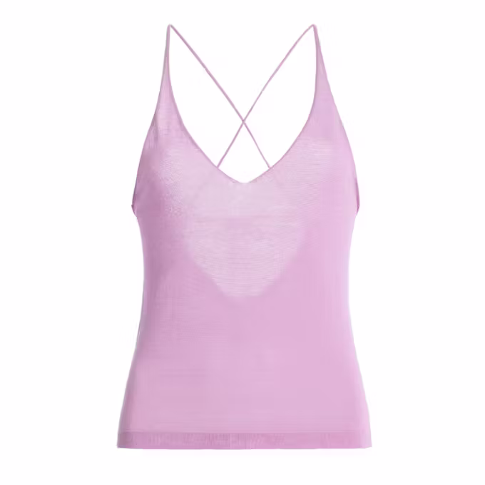 Exclusive Sheer Knit Cotton-Blend Top