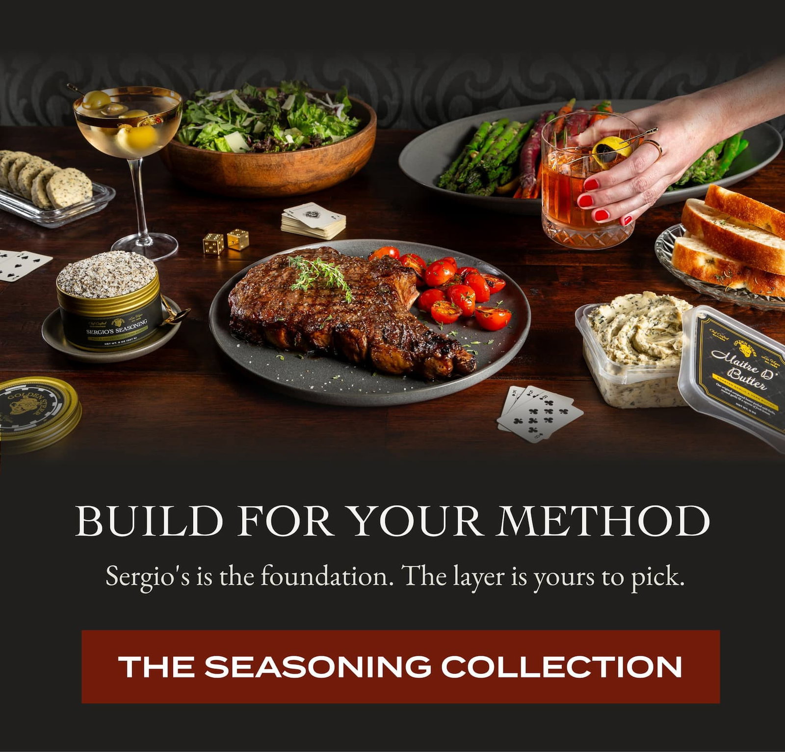 Build For Your Method  Sergio's is the foundation. The layer is yours to pick. The Seasoning Collection