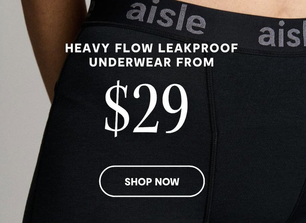 HEAVY FLOW LEAKPROOF UNDERWEAR FROM $29