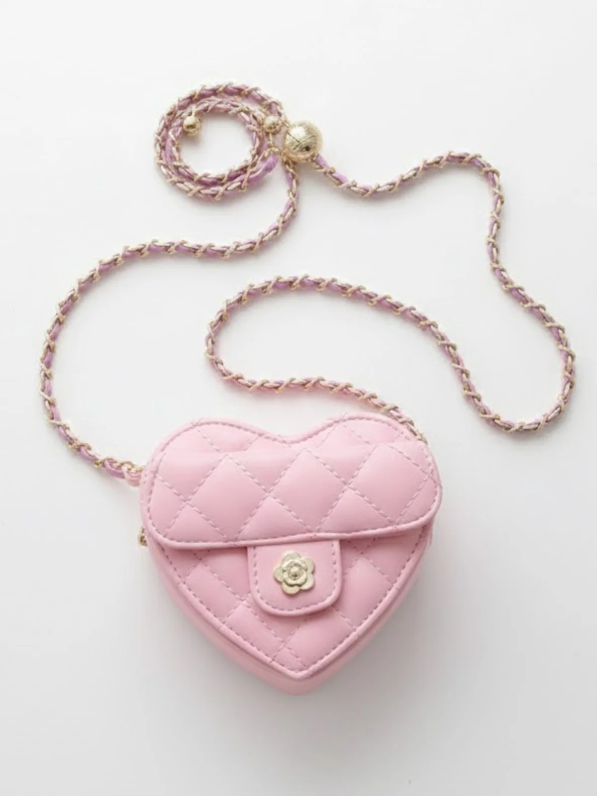 Image of Sweetheart Quilted Chain Crossbody Bag