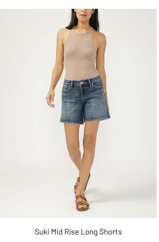 Suki Mid Rise Long Shorts