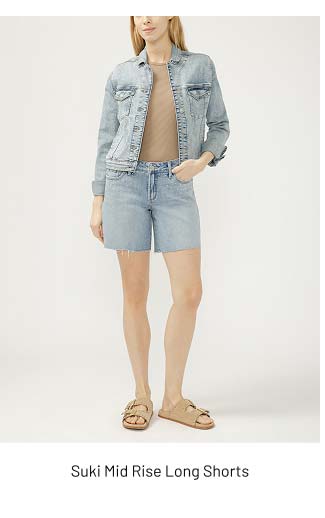 Suki Mid Rise Long Shorts