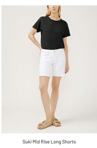 Suki Mid Rise Long Shorts