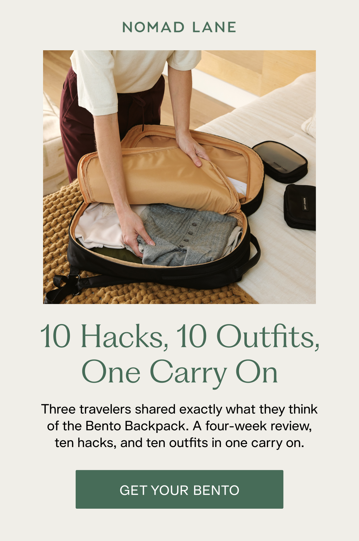 10 Hacks, 10 Outfits, One Carry On