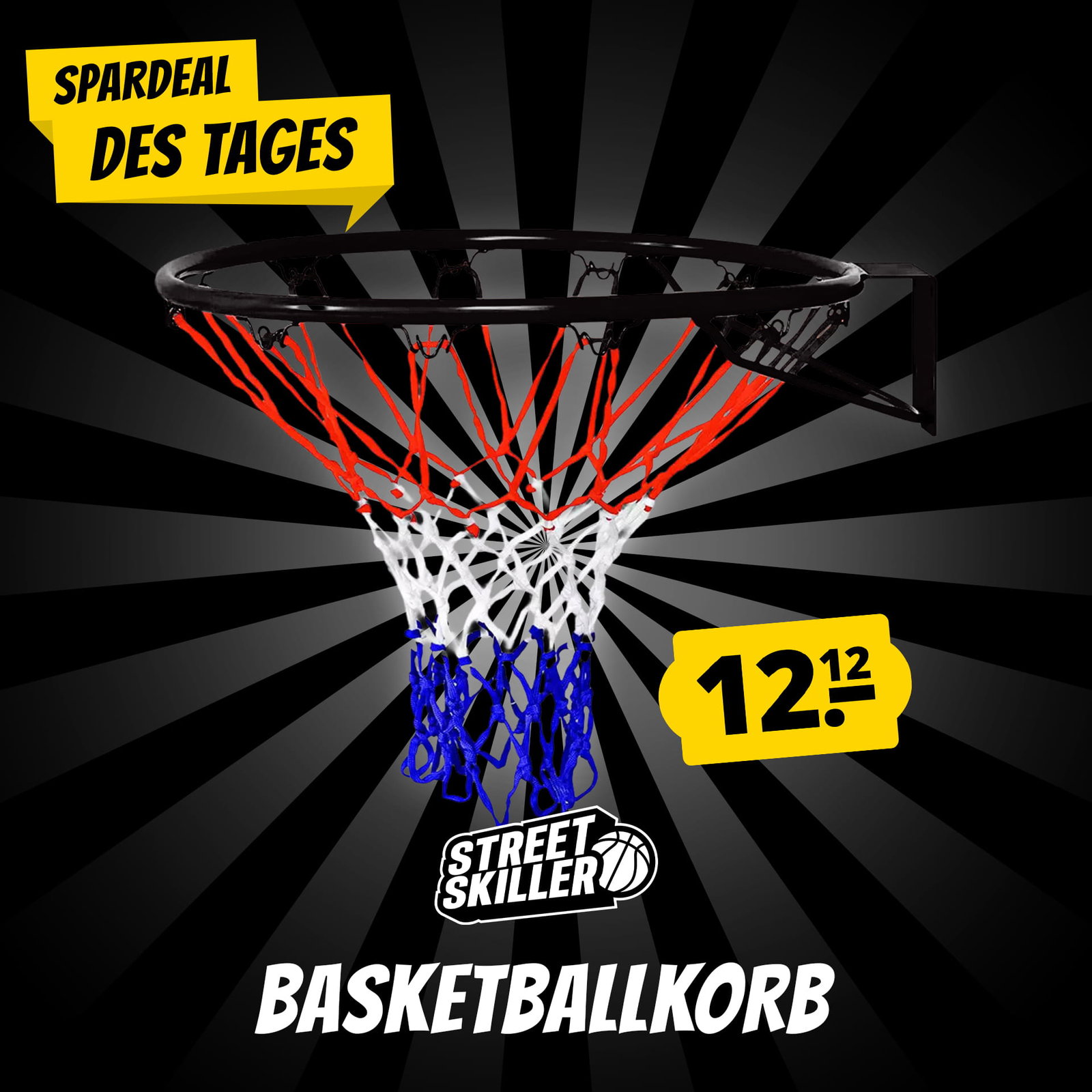 STREETSKILLER Basketballkorb mit Wandhalterung