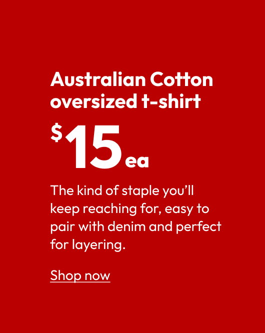 Australian Cotton oversized t-shirt