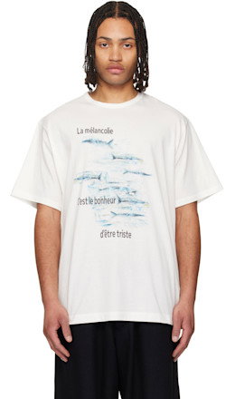 Off-White 30/- Combed Plain Stitch Short Sleeve T-shirt - YOHJI YAMAMOTO