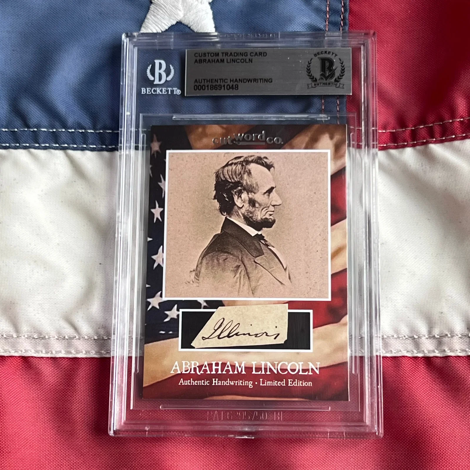 Image of Lincoln Hand-writing from Autograph Letter