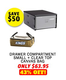Drawer Compartment Small + Clear Top Canvas Bag