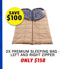 2x Premium Sleeping bag - Left and Right Zipper