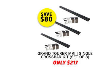Grand Tourer MKIII Single Crossbar Kit (Set of 3)