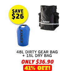 48L Dirty Gear Bag + 15L Dry Bag