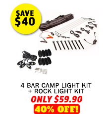 4 Bar Camp Light Kit + Rock Light Kit