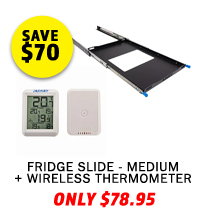 Fridge Slide - Medium + Wireless Thermometer 