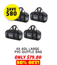 4x 40L Large PVC Duffle Bag