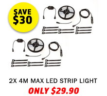 2x Illuminator 4m MAX LED Strip Light