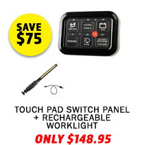 Touch pad switch panel + Rechargeable worklight