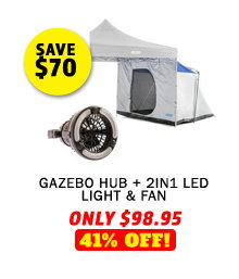 Gazebo Hub + 2in1 LED Light & Fan