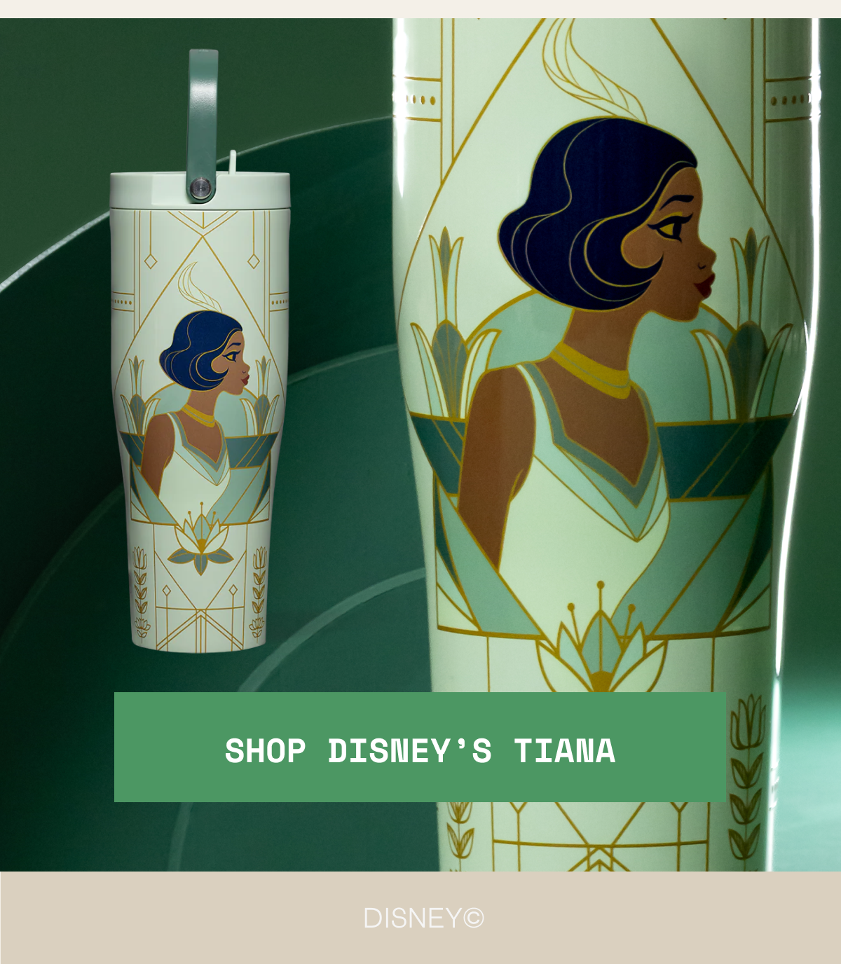 Shop Disney's Tiana drinkware
