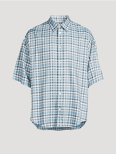 Short-Sleeve Flannel Shirt