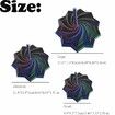 3D Printed Expanded Sensory Fidget Star,Sensory Fidget Star with Handle, Colorful Whirling Spiral Design,Star Shaped Fidget Star (Medium Blue Purple)