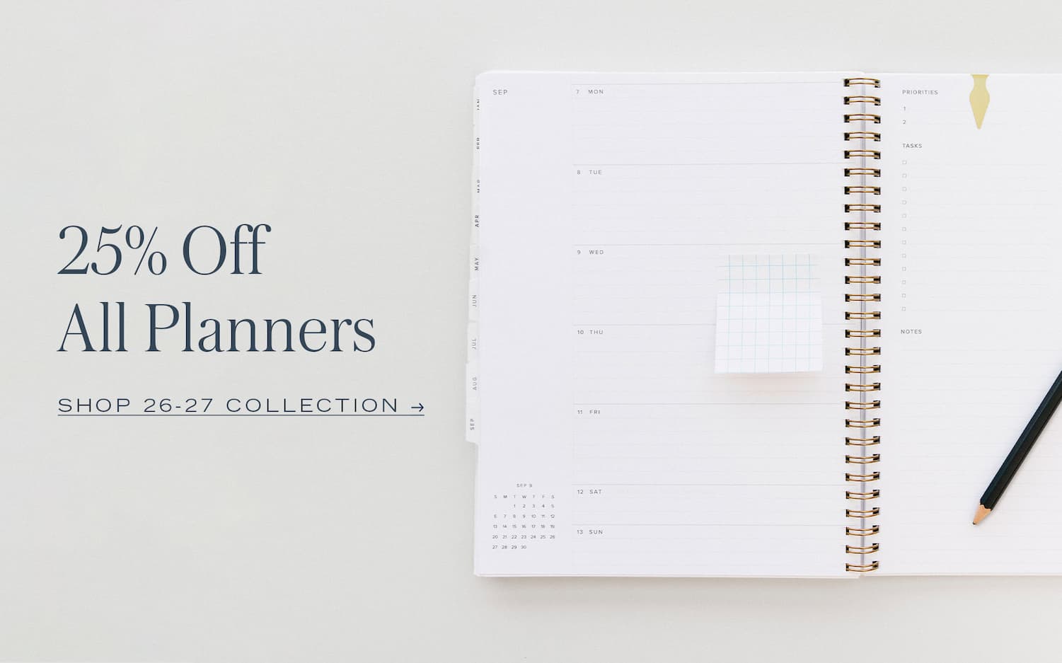 25% Off All Planners. Shop the Collection.