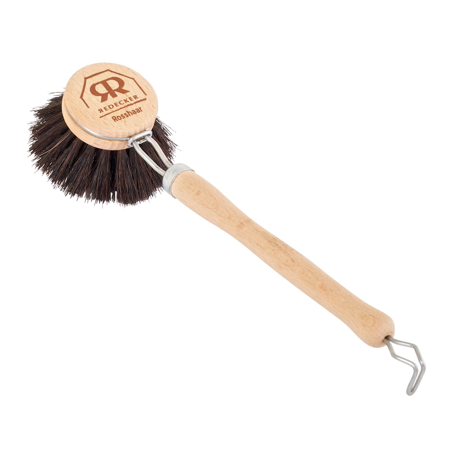 Image of Reusable Dish Brush - Beechwood Handle with Replaceable Head - With Small Brush Head (1.6")