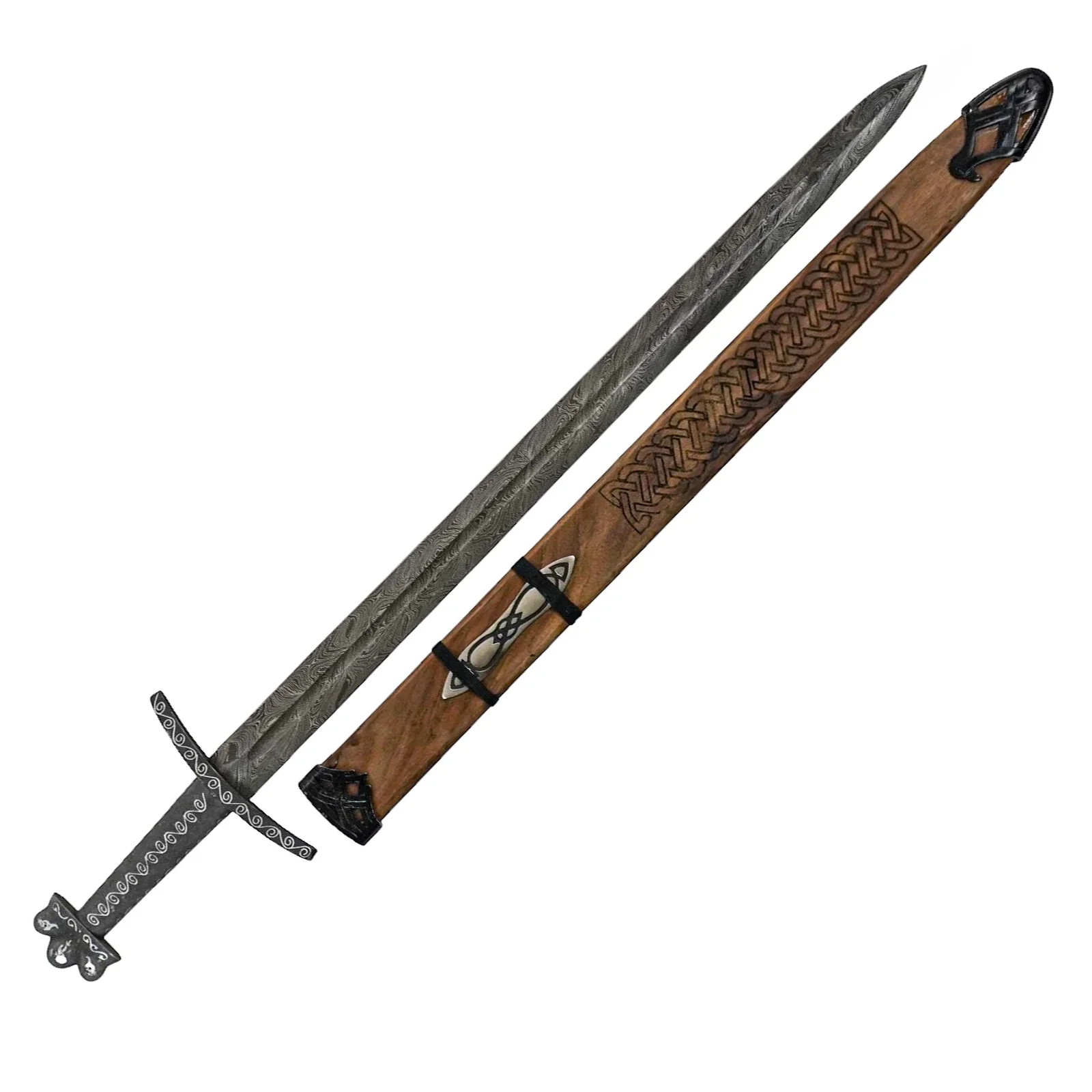 Image of Gjermundbu Sword- Viking Sword- Damascus Steel- 39"