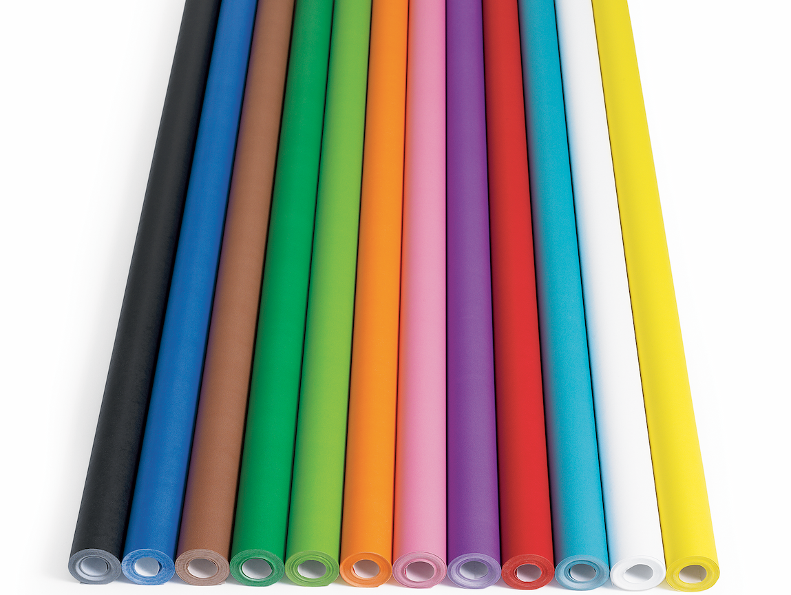 Colorations® Prima-Color® Fade-Resistant Paper Rolls - Value Pack Set of 12