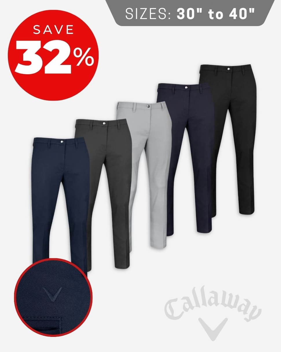 Callaway Golf Mens 2026 Ace Stretch Tapered Golf Trousers