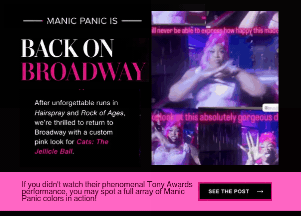 Manic Panic Is Back On Broadway