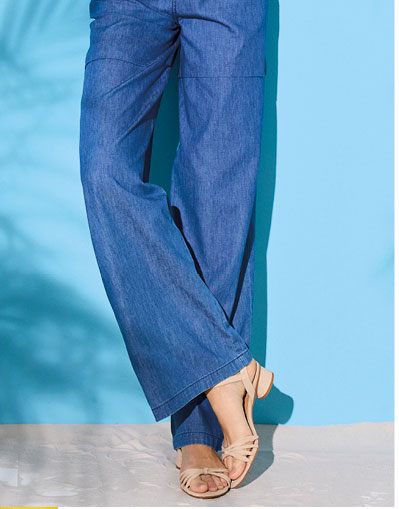 Wide leg trouser