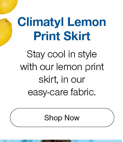 Lemon print skirt