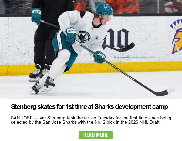 Latest NHL news shown here. Click here to read now.