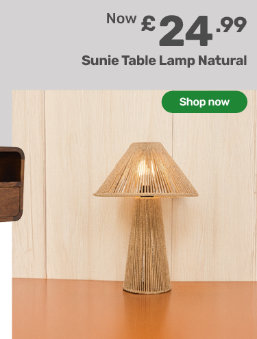 Sunie Table Lamp Natural. £24.99