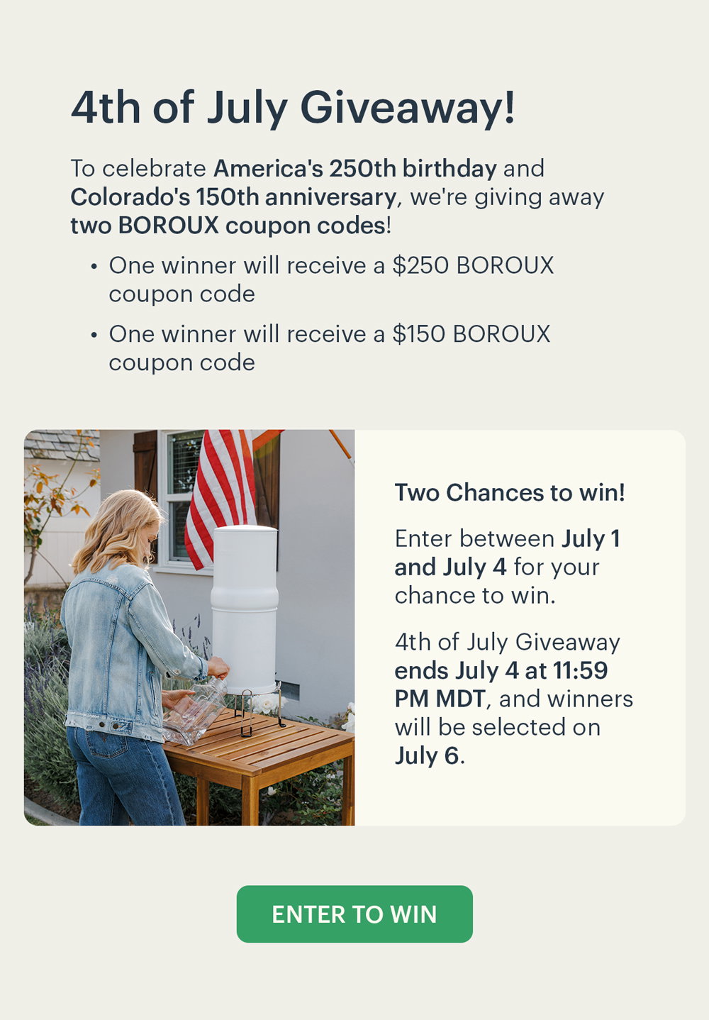 4th of July Giveaway!