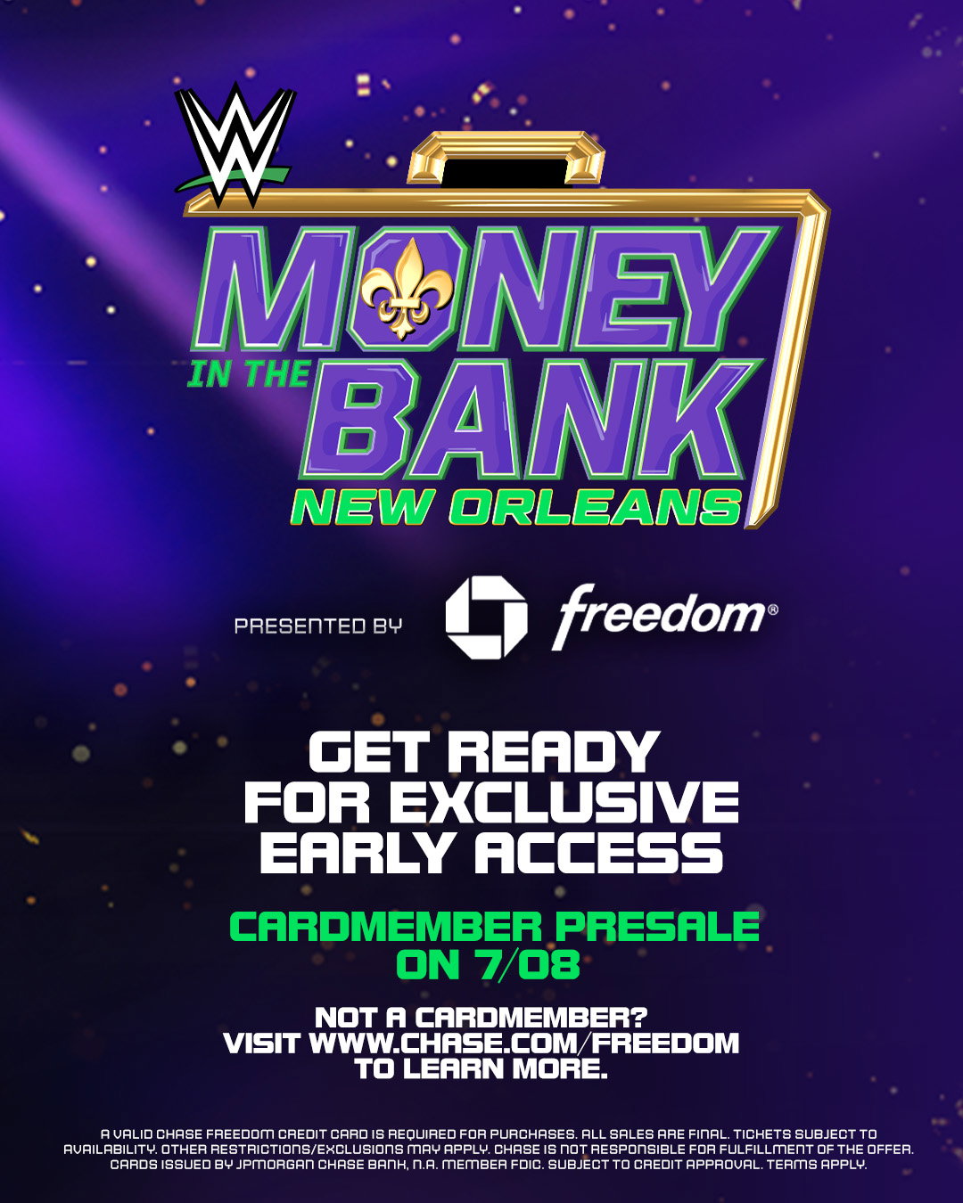 Chase Freedom Money in the Bank Early Access