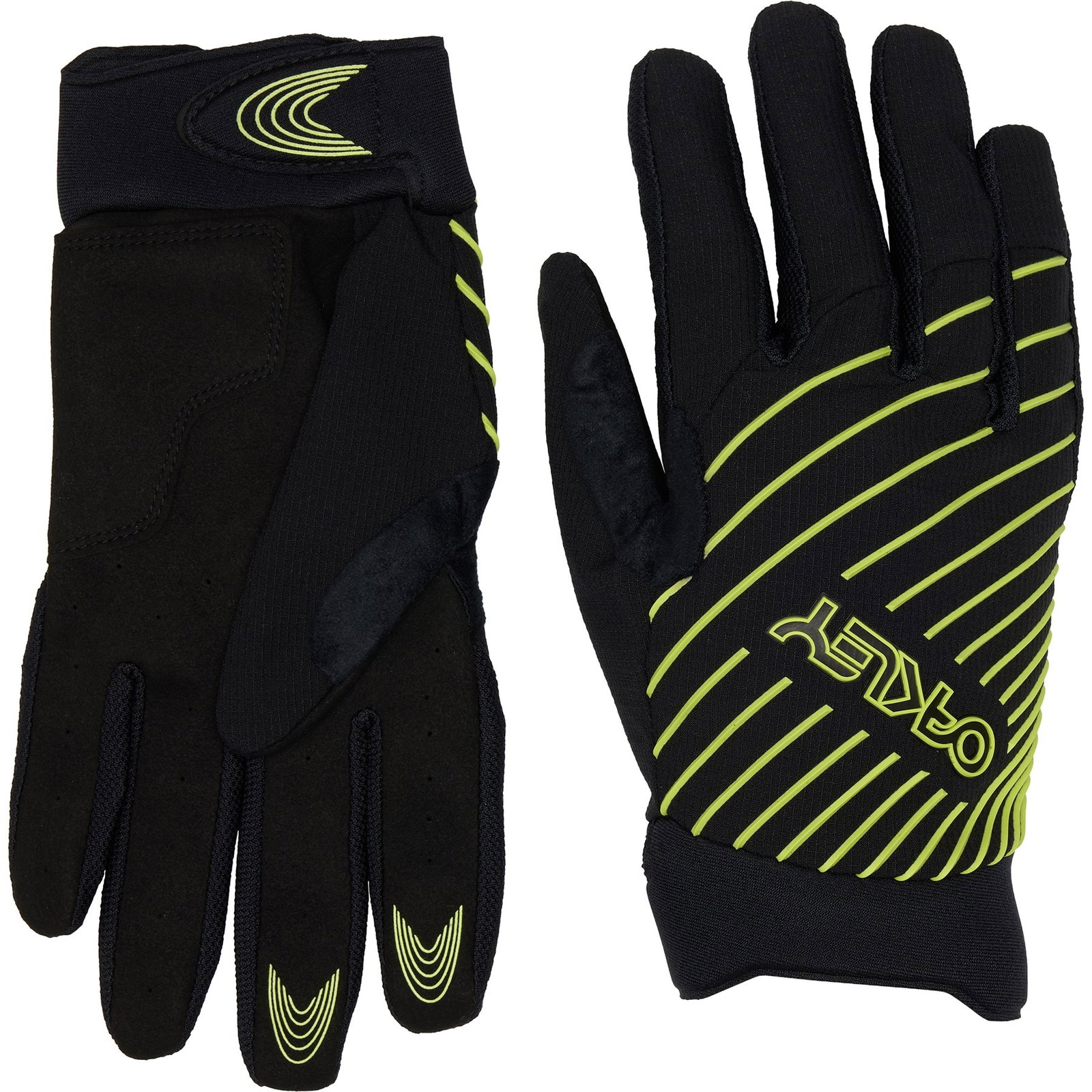Oakley Drop In 2.0 Mountain Bike Gloves | Black/Lt Green | Size Large | Silicone