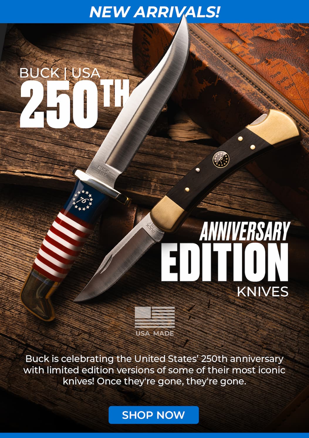 Buck 250th Anniversary Edition Knives