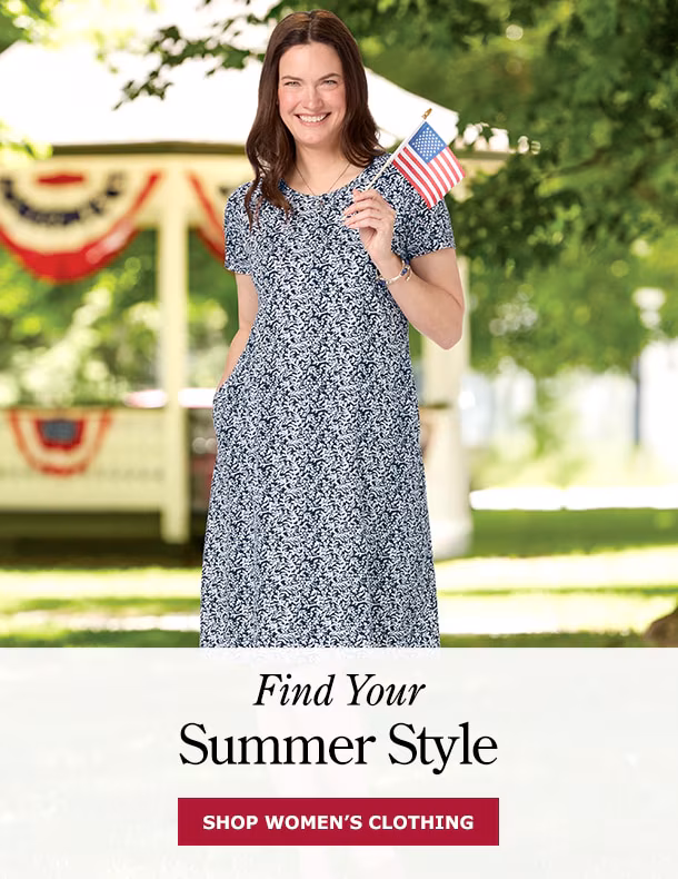 Find Your Summer Style. Shop Women's Clothing. Fresh Florals Cotton Knit A-Line Midi Dress