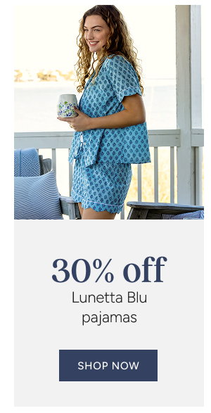 30% off Lunetta Blu Pajamas