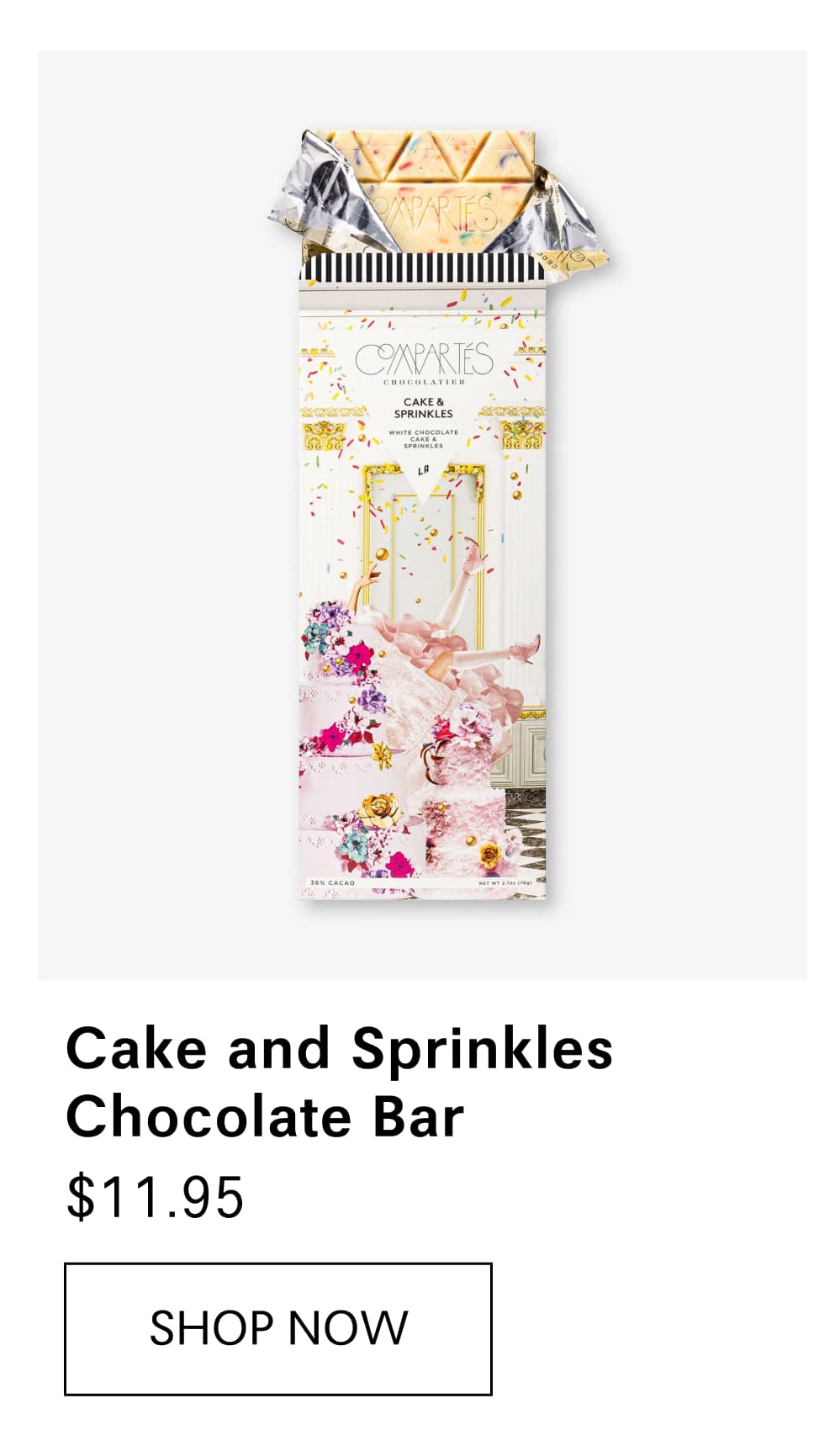 Cake and Sprinkles Chocolate Bar